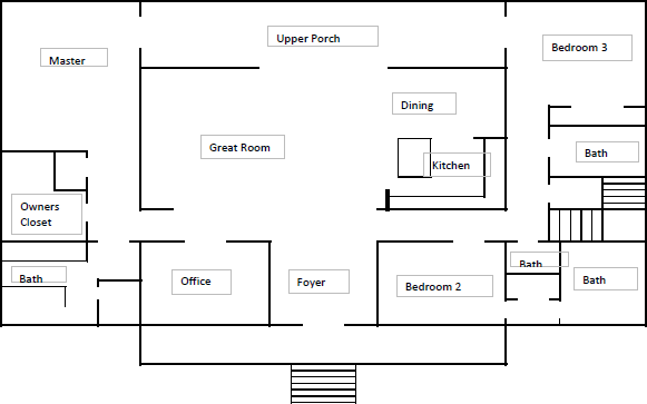 Floor plan, upper level